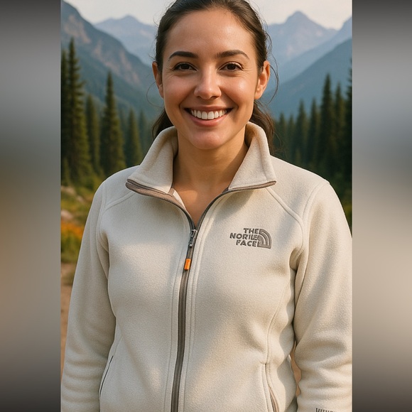 🧥 The North Face WindWall Women’s Full-Zip Jacket XS White/Gray - Picture 1 of 14
